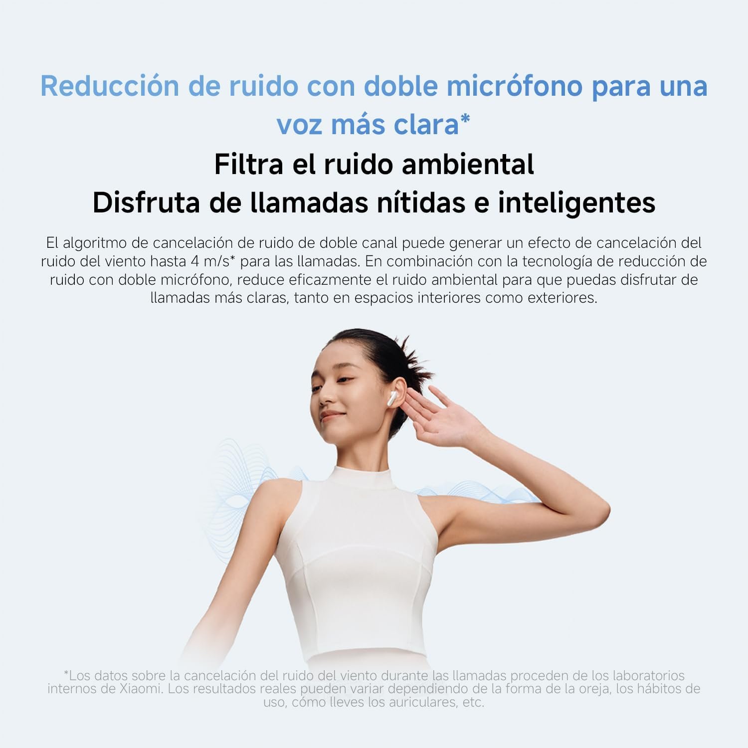 XIAOMI Redmi Buds 6 Active - Auriculares inalámbricos, cancelación de Ruido, Ligeros, hasta 36 Horas de autonomía, Bluetooth 5.4, Negro (Versión ES) - Imagen 6