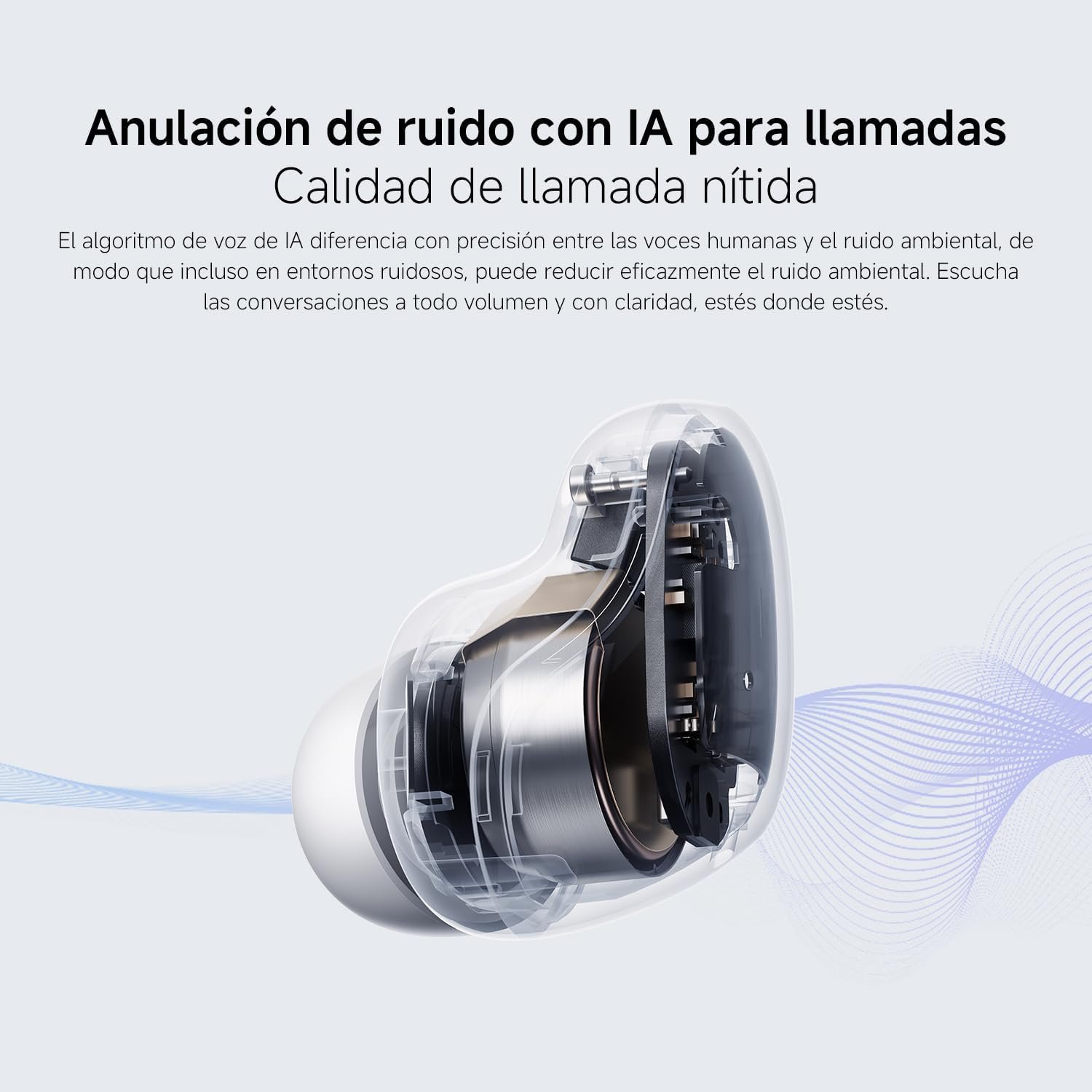 XIAOMI Redmi Buds 6 Play - Auriculares inalámbricos, cancelación de Ruido, Ligeros, hasta 36 Horas de autonomía, Bluetooth 5.4, Blanco (Versión ES) - Imagen 15