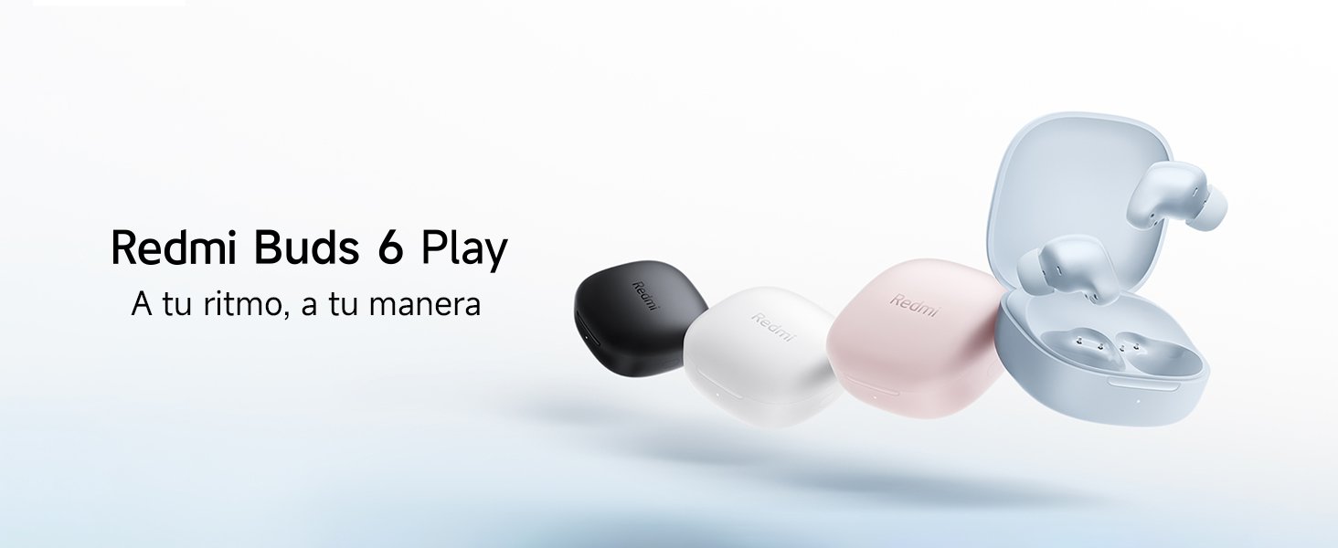 XIAOMI Redmi Buds 6 Play - Auriculares inalámbricos, cancelación de Ruido, Ligeros, hasta 36 Horas de autonomía, Bluetooth 5.4, Blanco (Versión ES) - Imagen 11